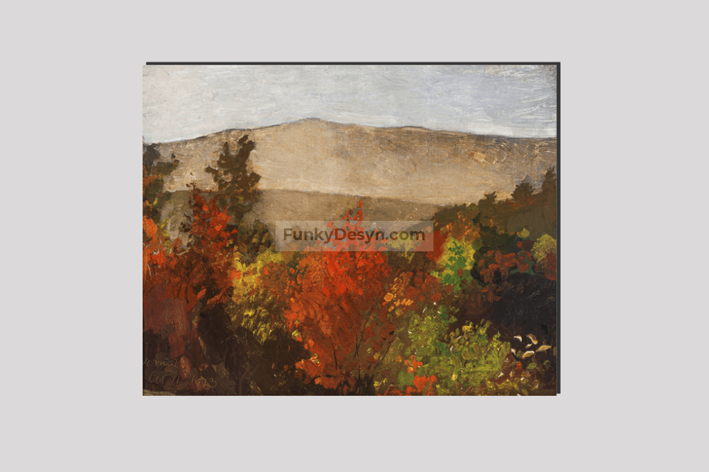 Autumn Treetops (1873) by Winslow Homer.