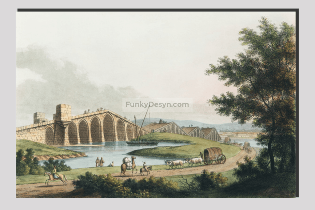 Ponte grande  by Luigi Mayer (1755-1803).
