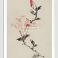 Large Pink Blossom on a Stem with Three Additional Buds by Katsushika Hokusai