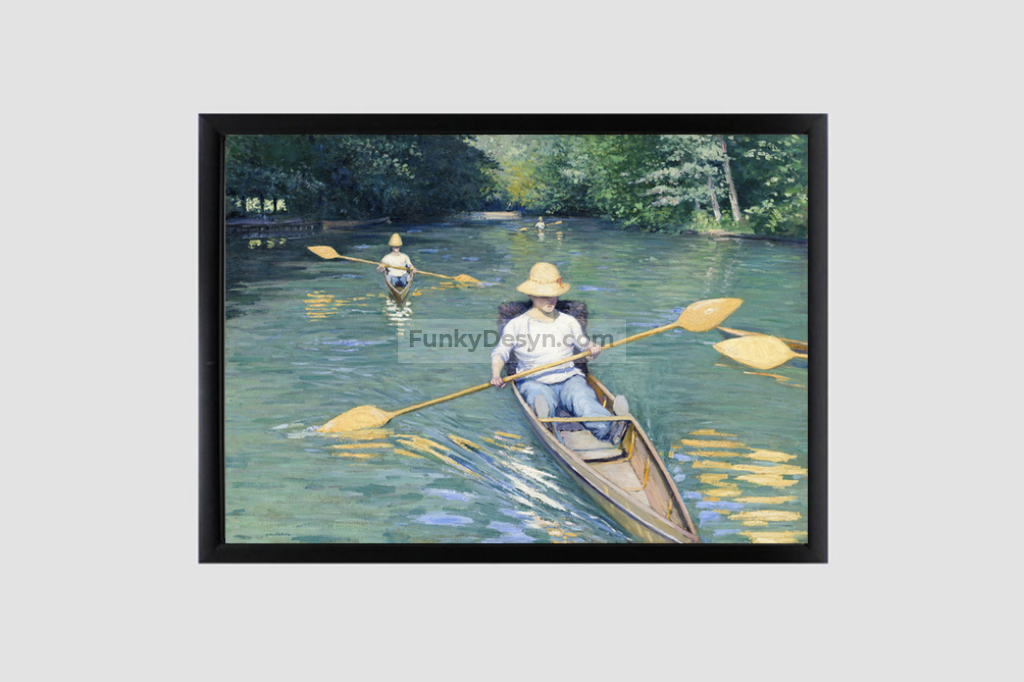 Skiffs (1877) painting  by Gustave Caillebotte