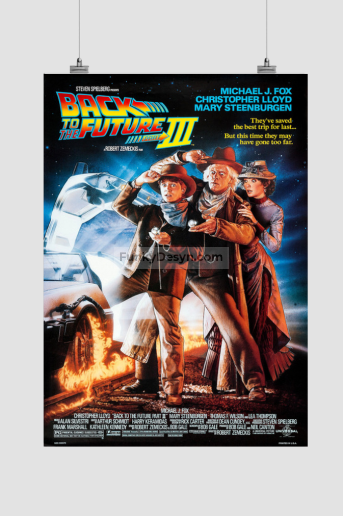 Back To The Future Part 3-1990 11.7X16.54 Inches/ Rolled Poster Decor