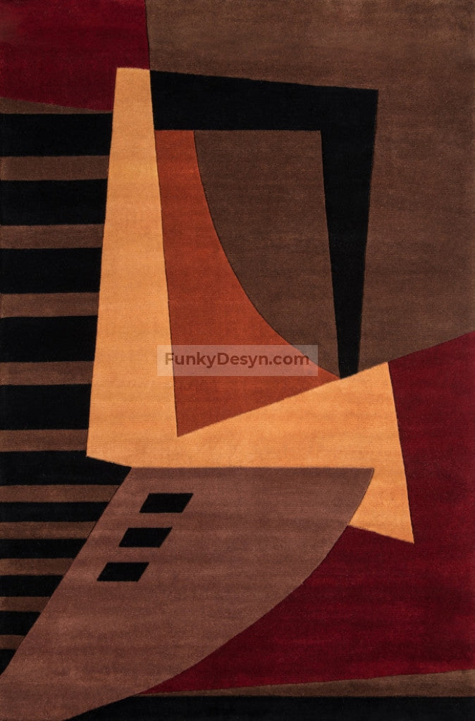 New Wave Hand-Tufted Rug, Pomegranat
