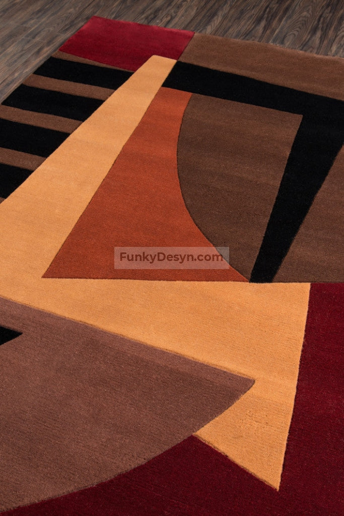 New Wave Hand-Tufted Rug, Pomegranat