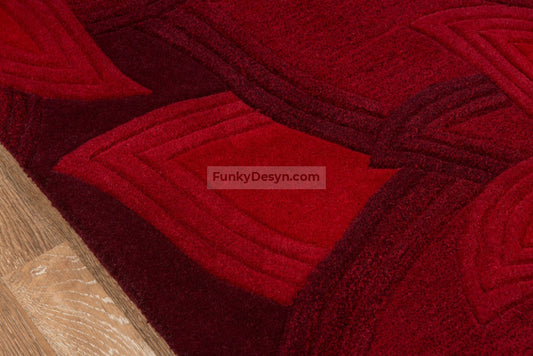 Delhi Hand-Tufted Rug, Red