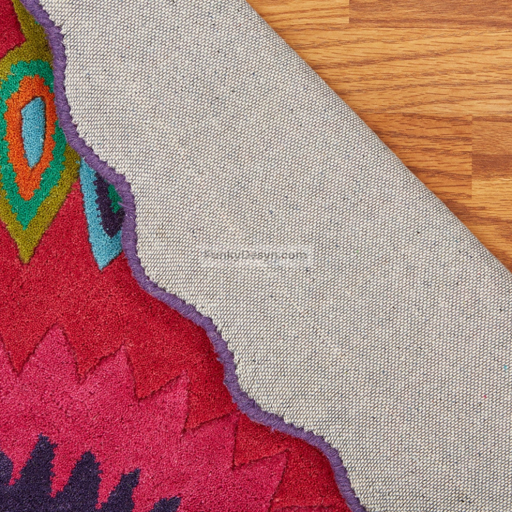 Pink Peacock Indoor Area Rug