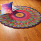 Pink Peacock Indoor Area Rug