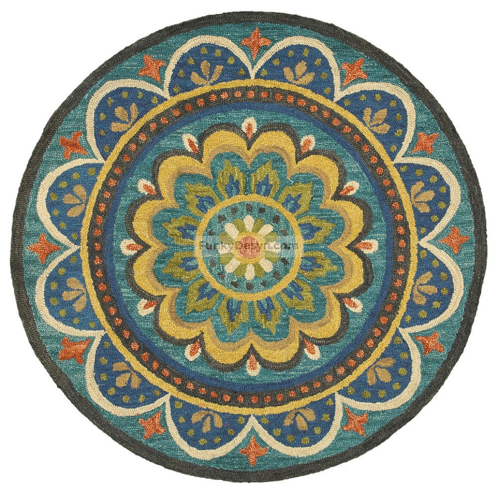 Floral Escape Mandala Area Rug
