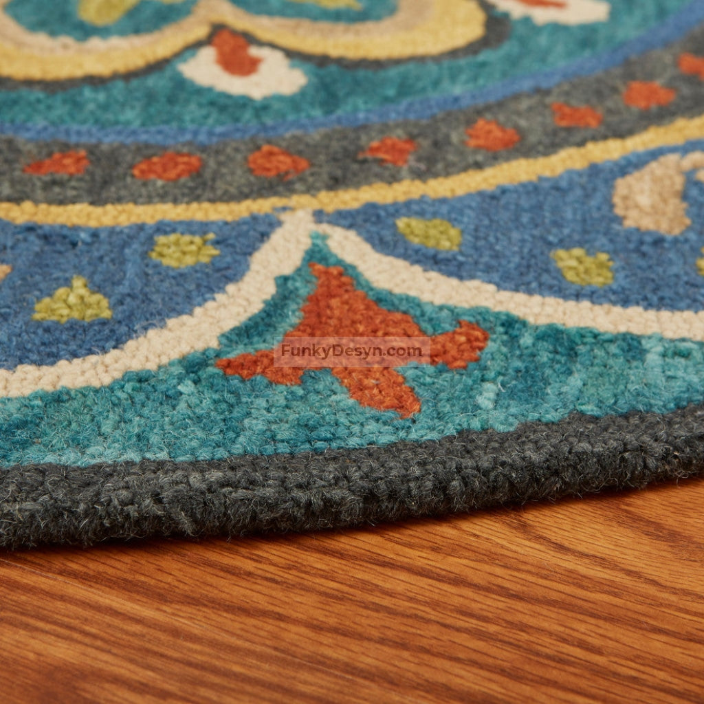 Floral Escape Mandala Area Rug