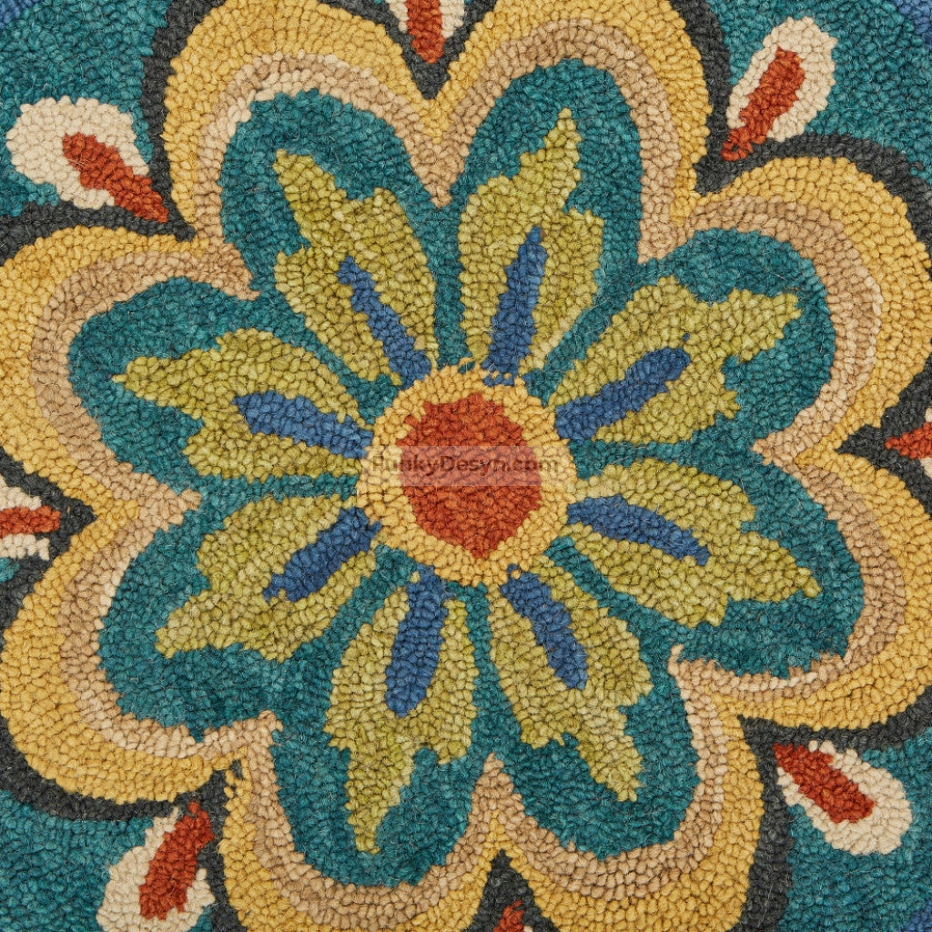 Floral Escape Mandala Area Rug