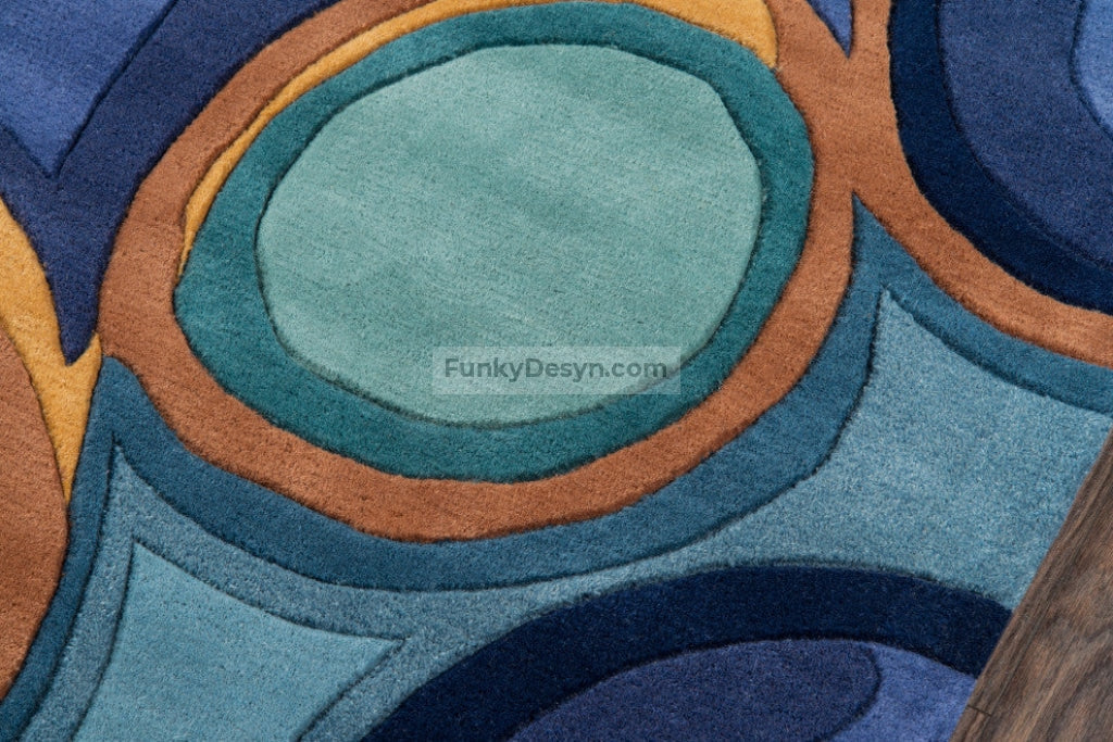 New Wave Blue Rug