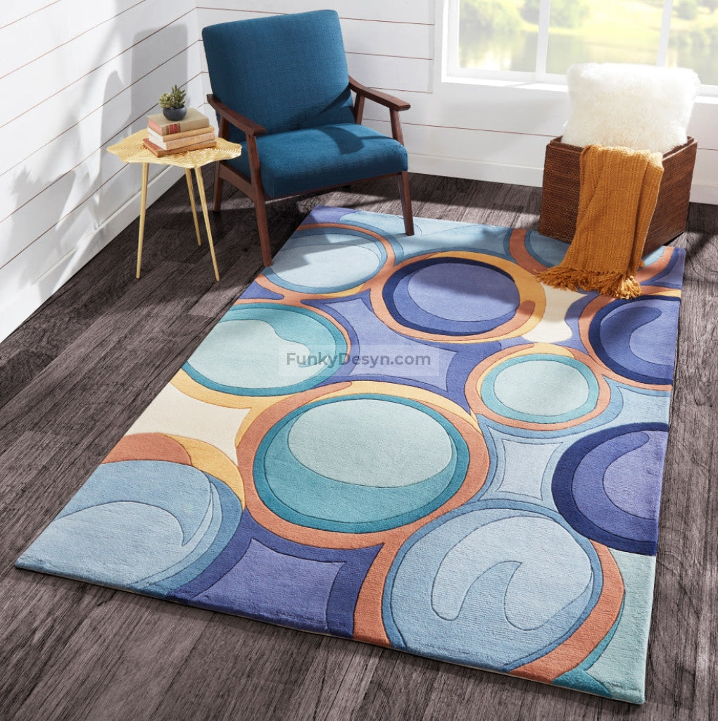 New Wave Blue Rug