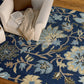 Floral Rug, Blue