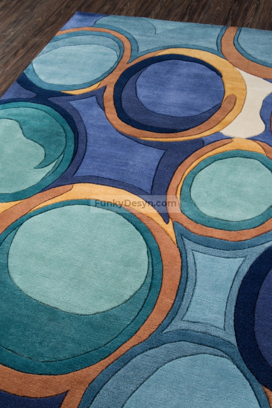 New Wave Blue Rug