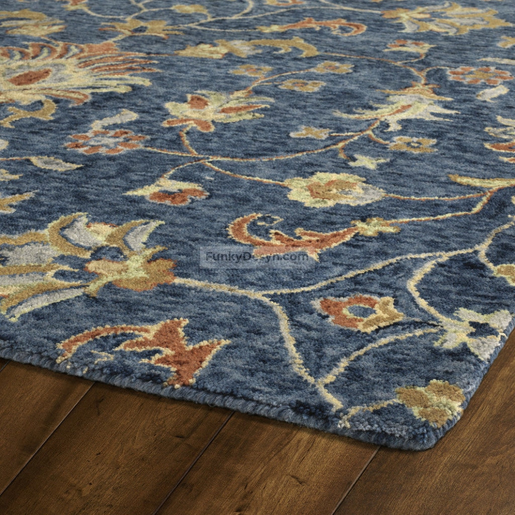 Chancellor Hand-Tufted Indoor Area Rug, Denim