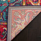 Monaco  Rug, Red/Turquoise