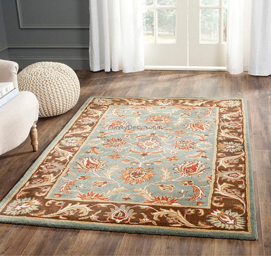 Brown/Blue Area Rug