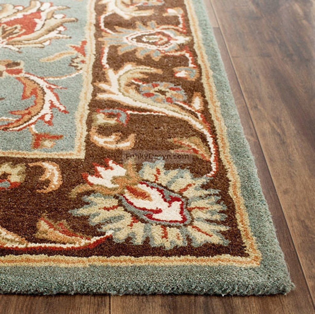 Brown/Blue Area Rug