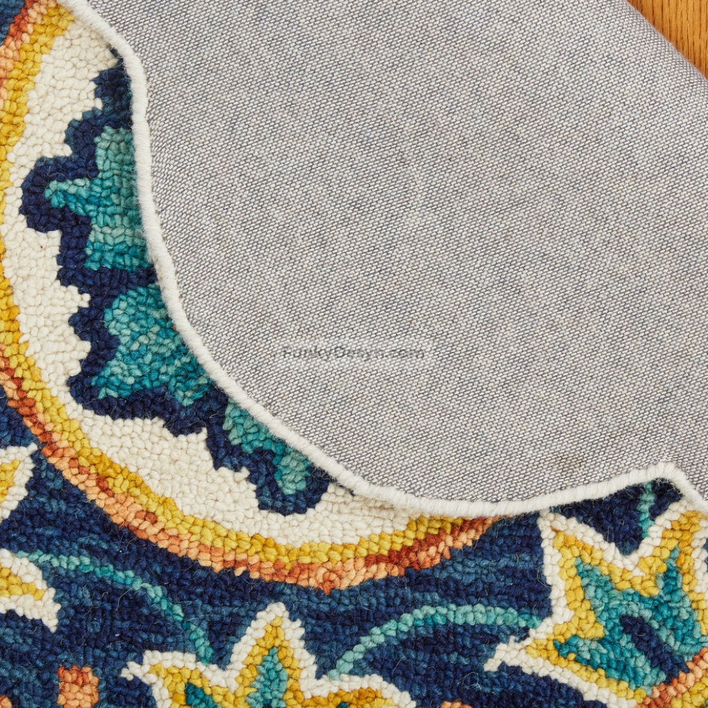 Medallion Flower Area Rug