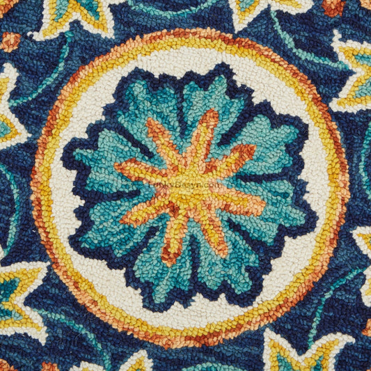 Medallion Flower Area Rug