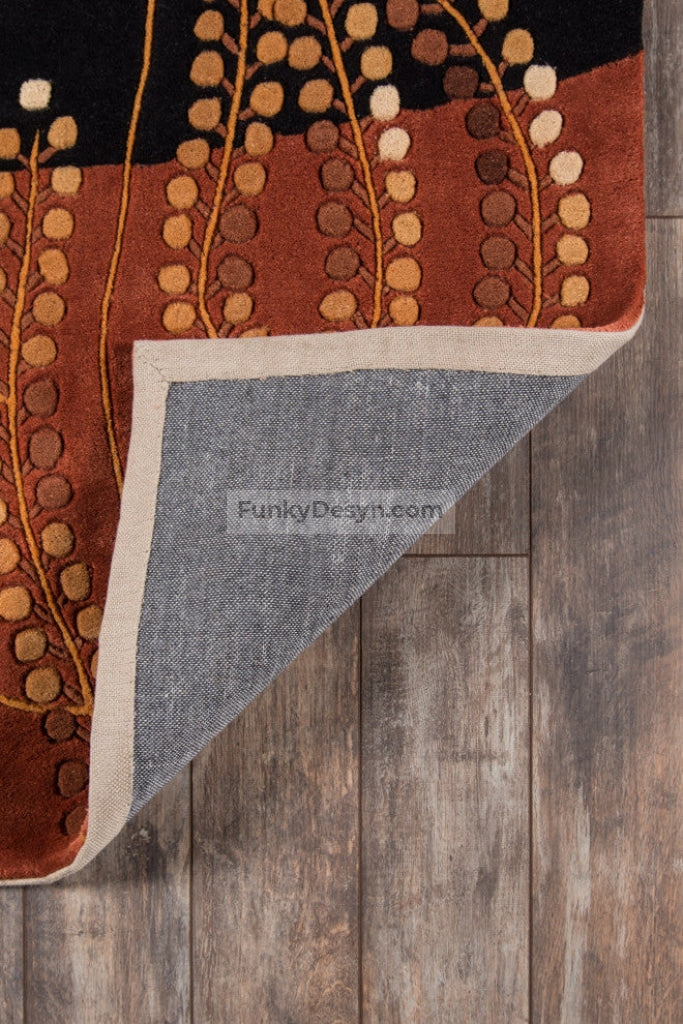New Wave Hand-Tufted Rug, Black