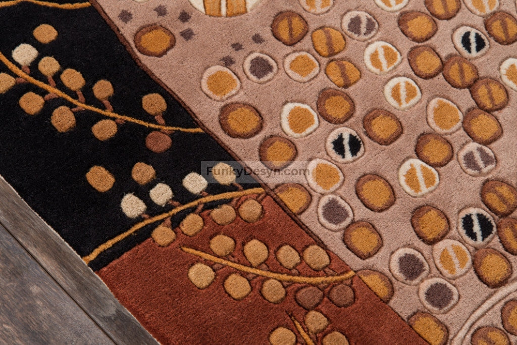 New Wave Hand-Tufted Rug, Black