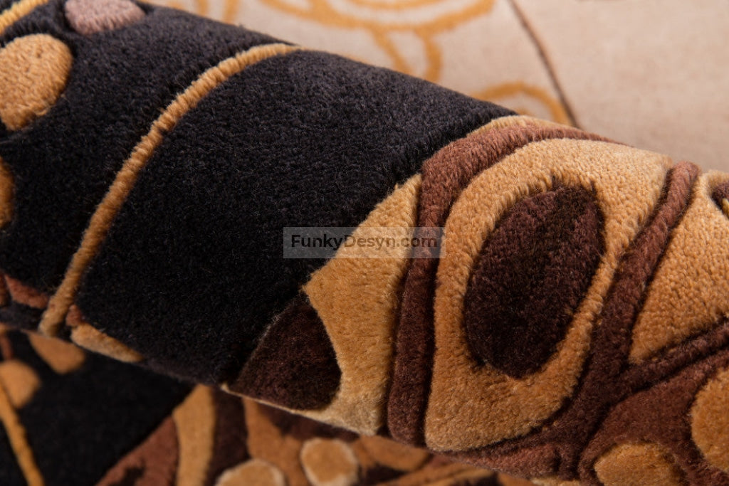 New Wave Hand-Tufted Rug, Black