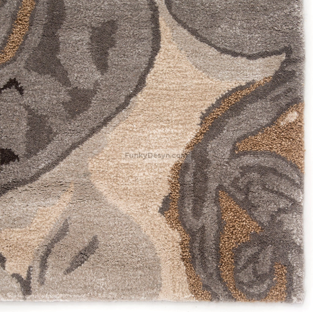 Petal Pusher Handmade Floral Multicolor/White Area Rug
