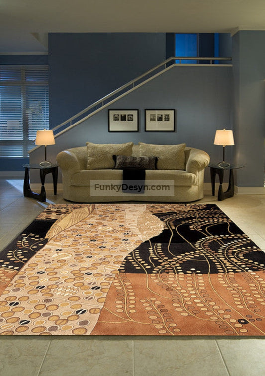 New Wave Hand-Tufted Rug, Black