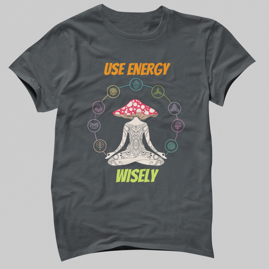 Orange Green Colorful Illustrated Energy Psychedelic T-Shirt