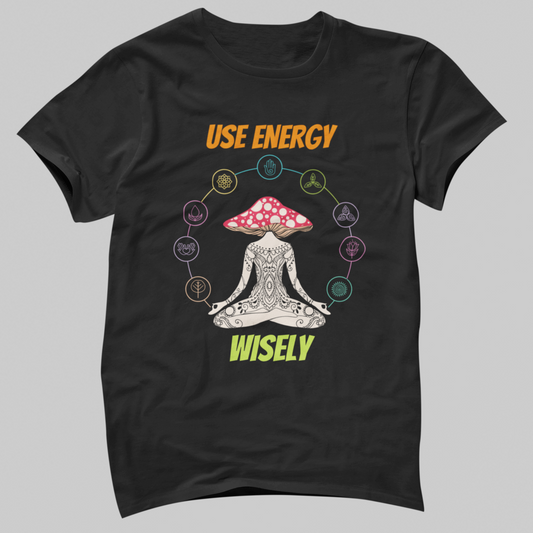 Orange Green Colorful Illustrated Energy Psychedelic T-Shirt