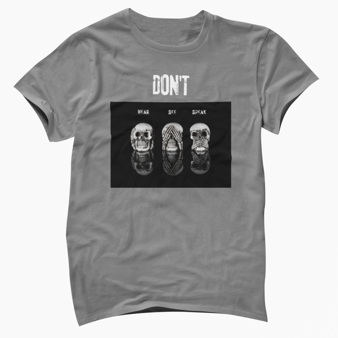 Black Bold Skulls T-Shirts