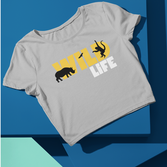 Wildlife design Crop Top