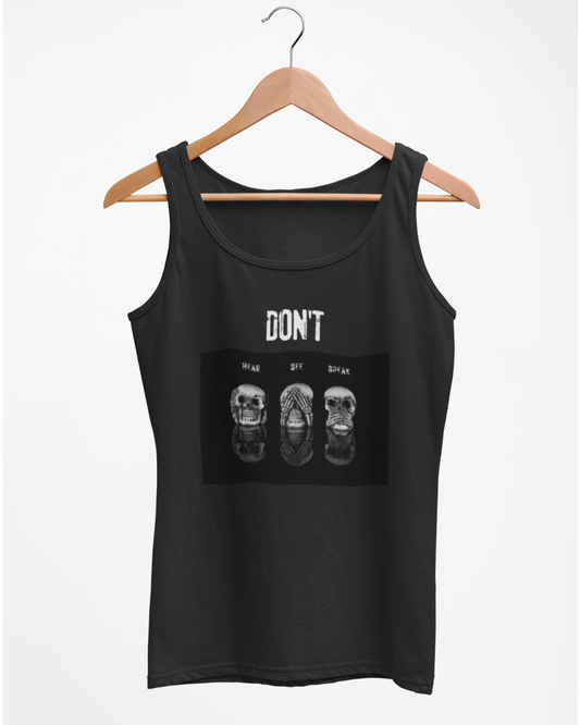Black Bold Skulls  - Tank Top