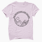 Black and White Mountains Circle T-Shirt