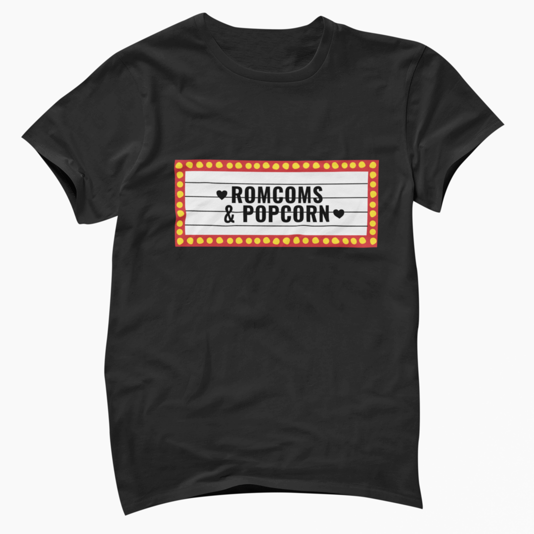 Black Red Yellow Marquee Modern Film Movies Pop Culture- Unisex T-Shirt