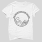 Black and White Mountains Circle T-Shirt