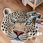 Leopard Head Hand Tufted Rug