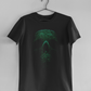 Green Binary Skull T Shirt